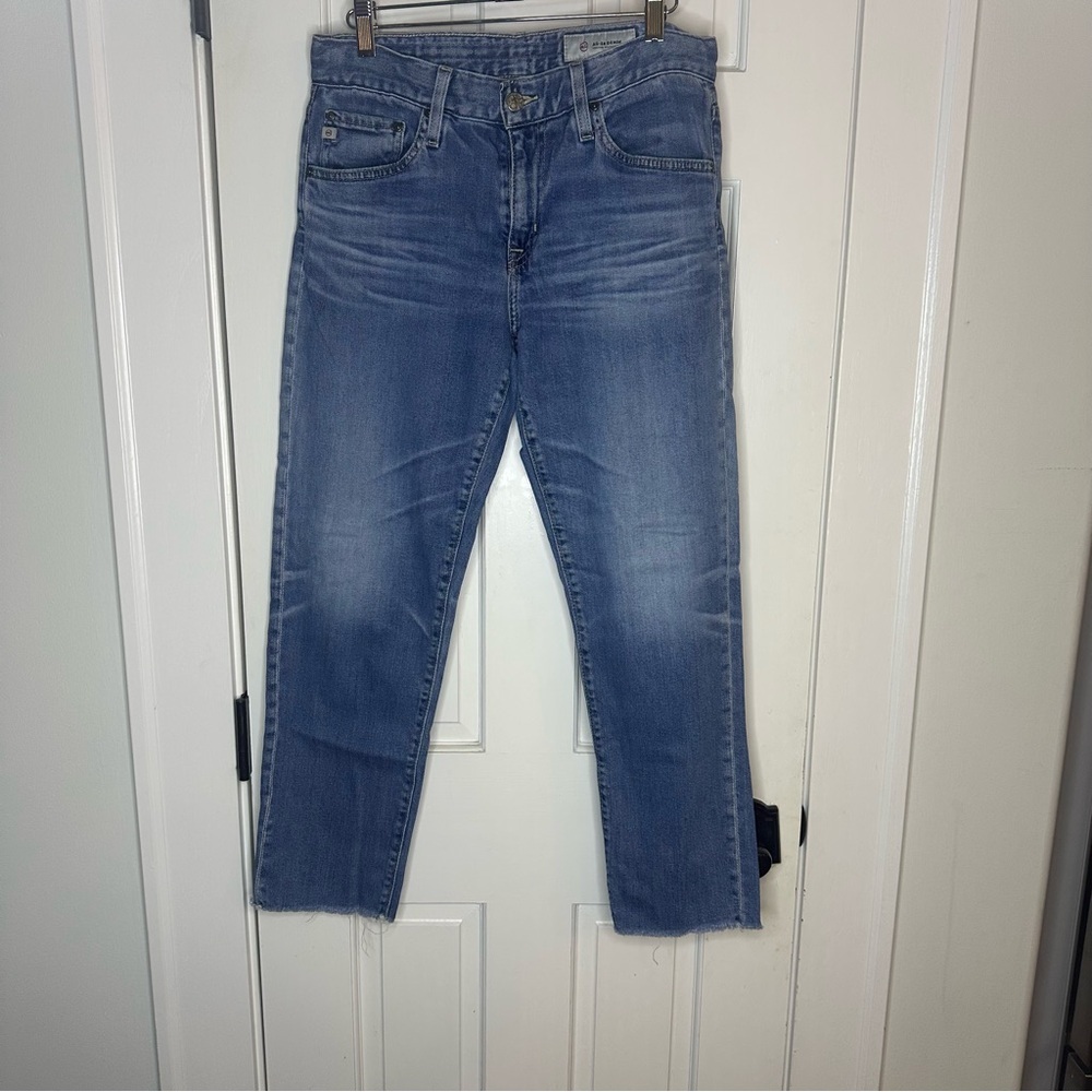 Ag Adriano Goldschmied Women’s Straight Jeans in Blue‎